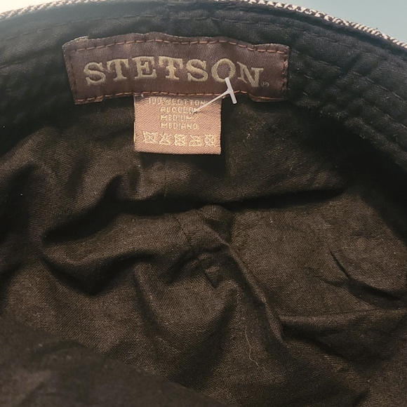 Stetson Mens plain Newsboy Style Cap Size M 100% Cotton - Picture 4 of 6